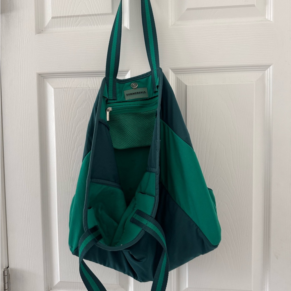 Summersalt Teal and Dark Green Tote